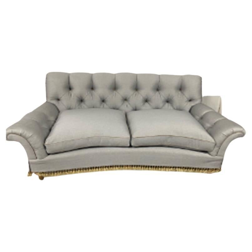 Flared Arm Tufted Loveseat For Sale