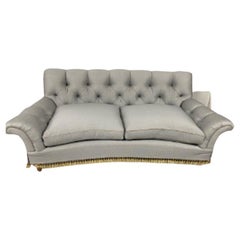 Antique Flared Arm Tufted Loveseat