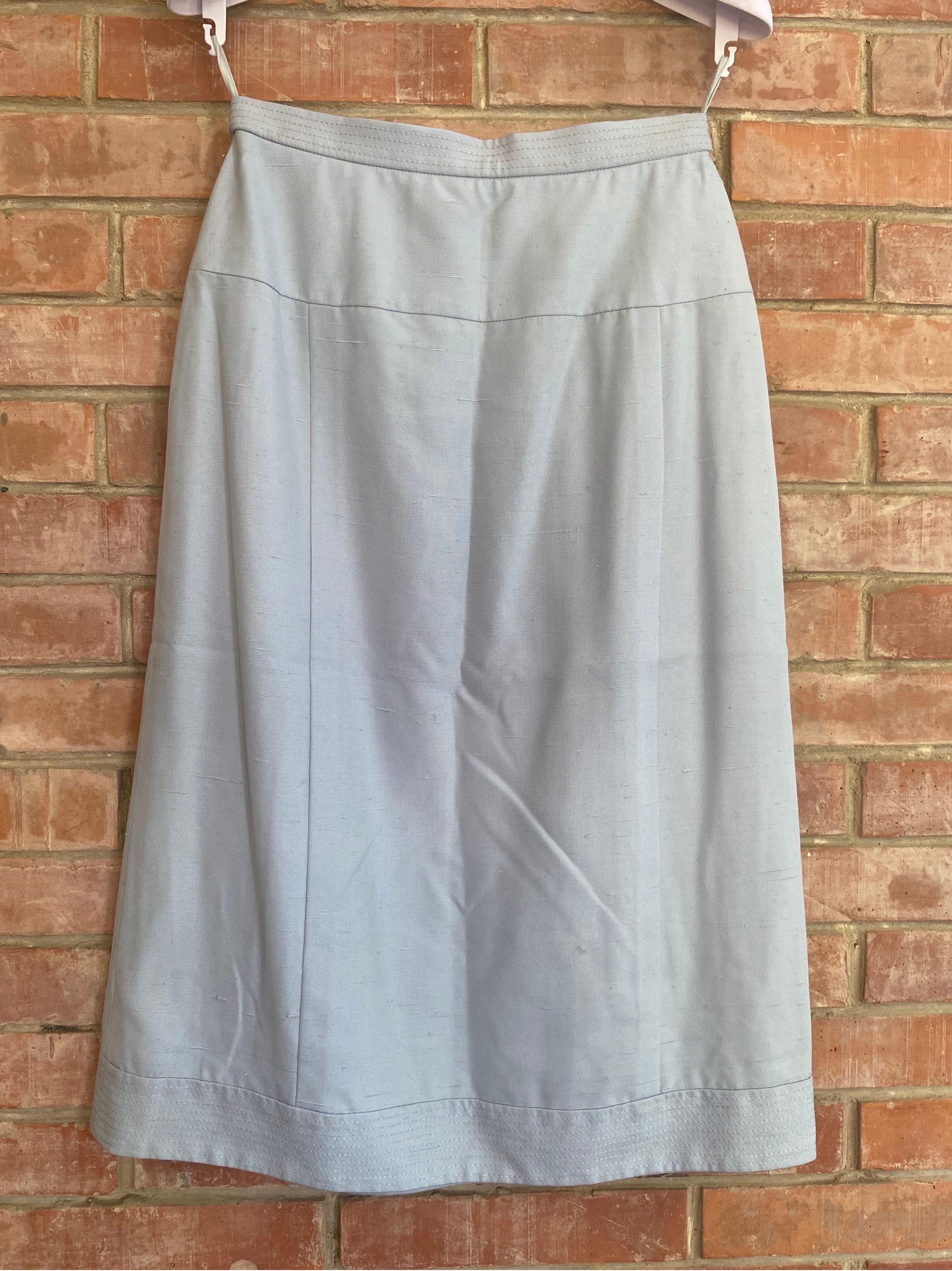 Blue Flared Chanel skirt