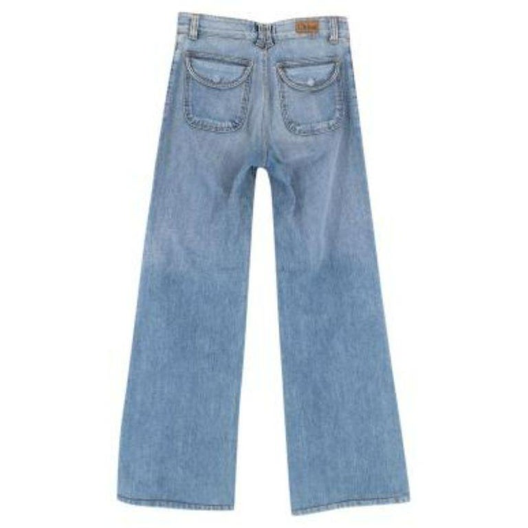 Flared Light Wash Jeans For Sale at 1stDibs