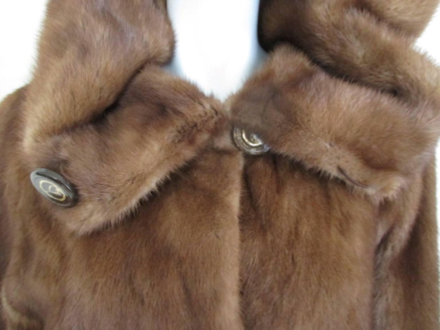 mink coat with hood