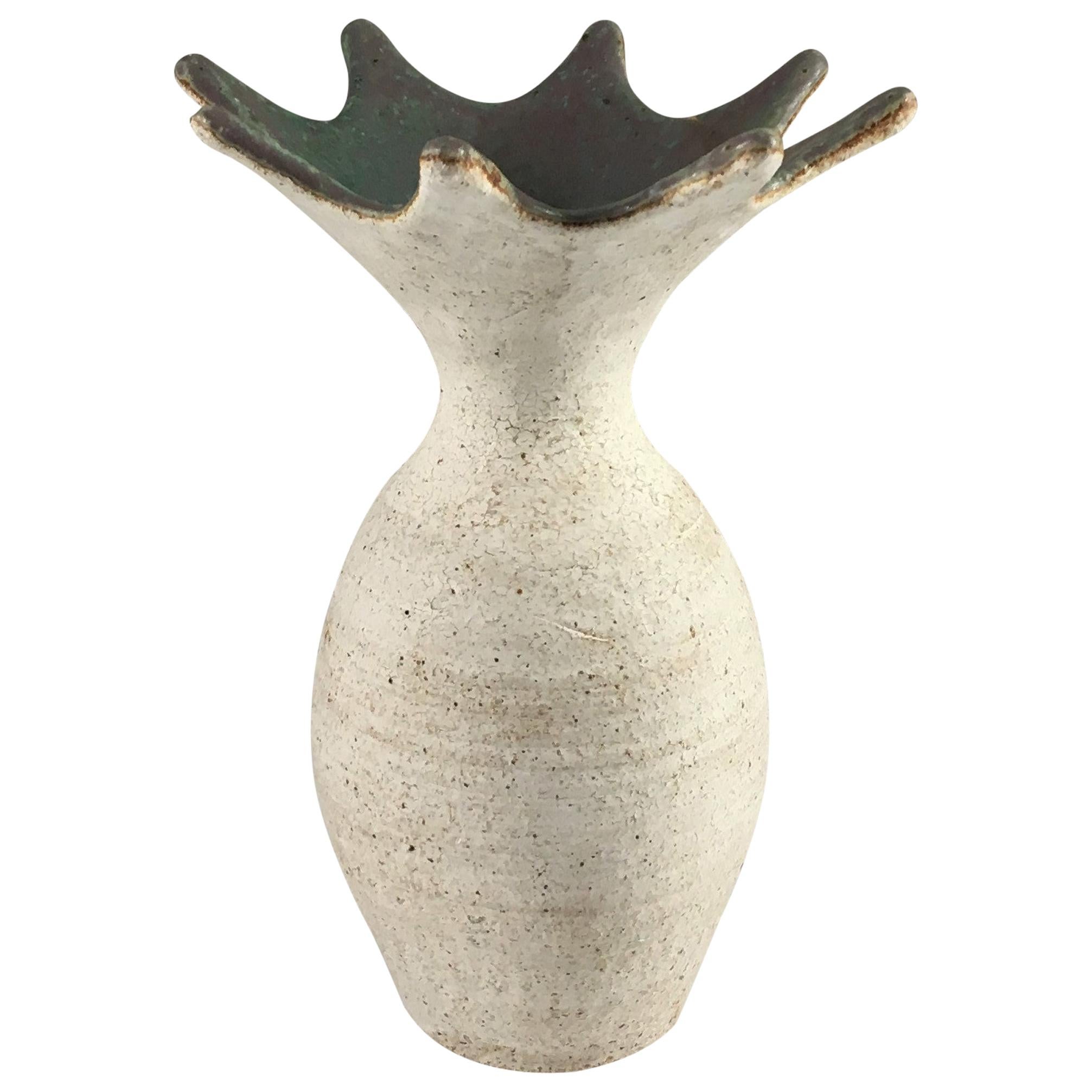 Ceramic Flared Vase by Yumiko Kuga