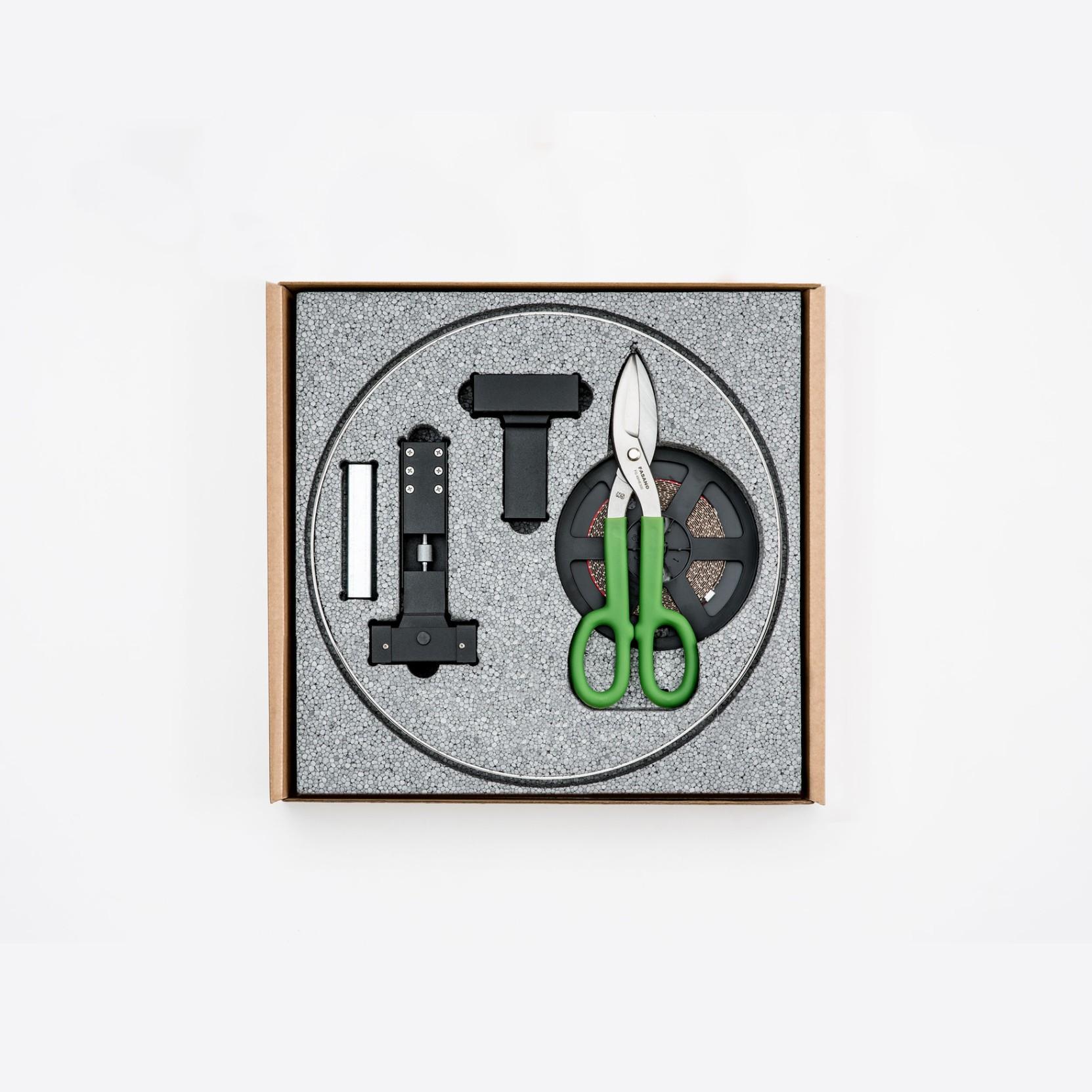 Moderne Lampe murale Flash 6 par David Groppi en câble noir mat en vente