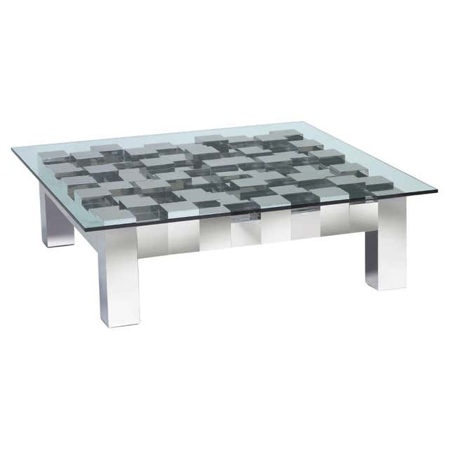 Oval Showtime Ribbon Cocktail Table For Sale at 1stDibs