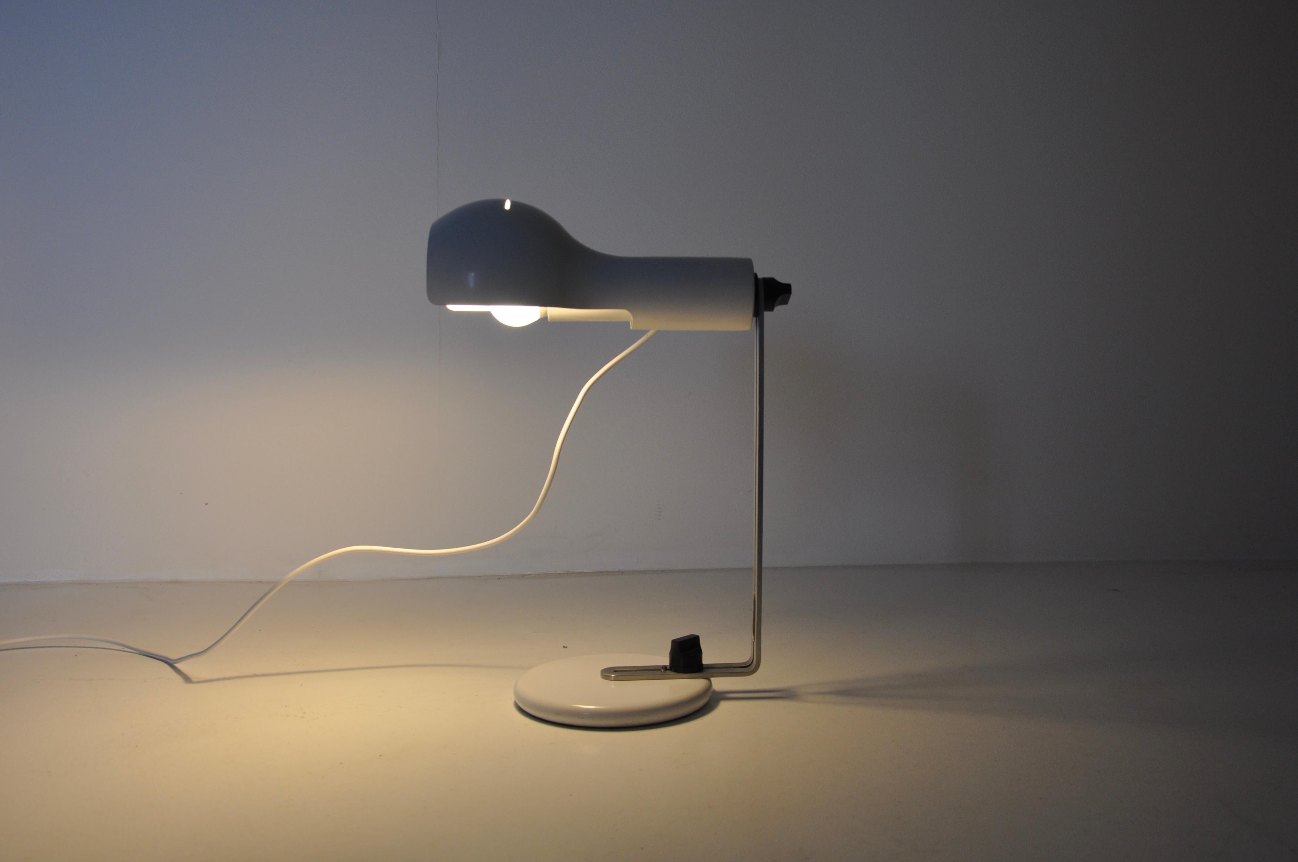 Mid-20th Century Flash Desk Lamp by Joe Colombo for Oluce, 1960s For Sale