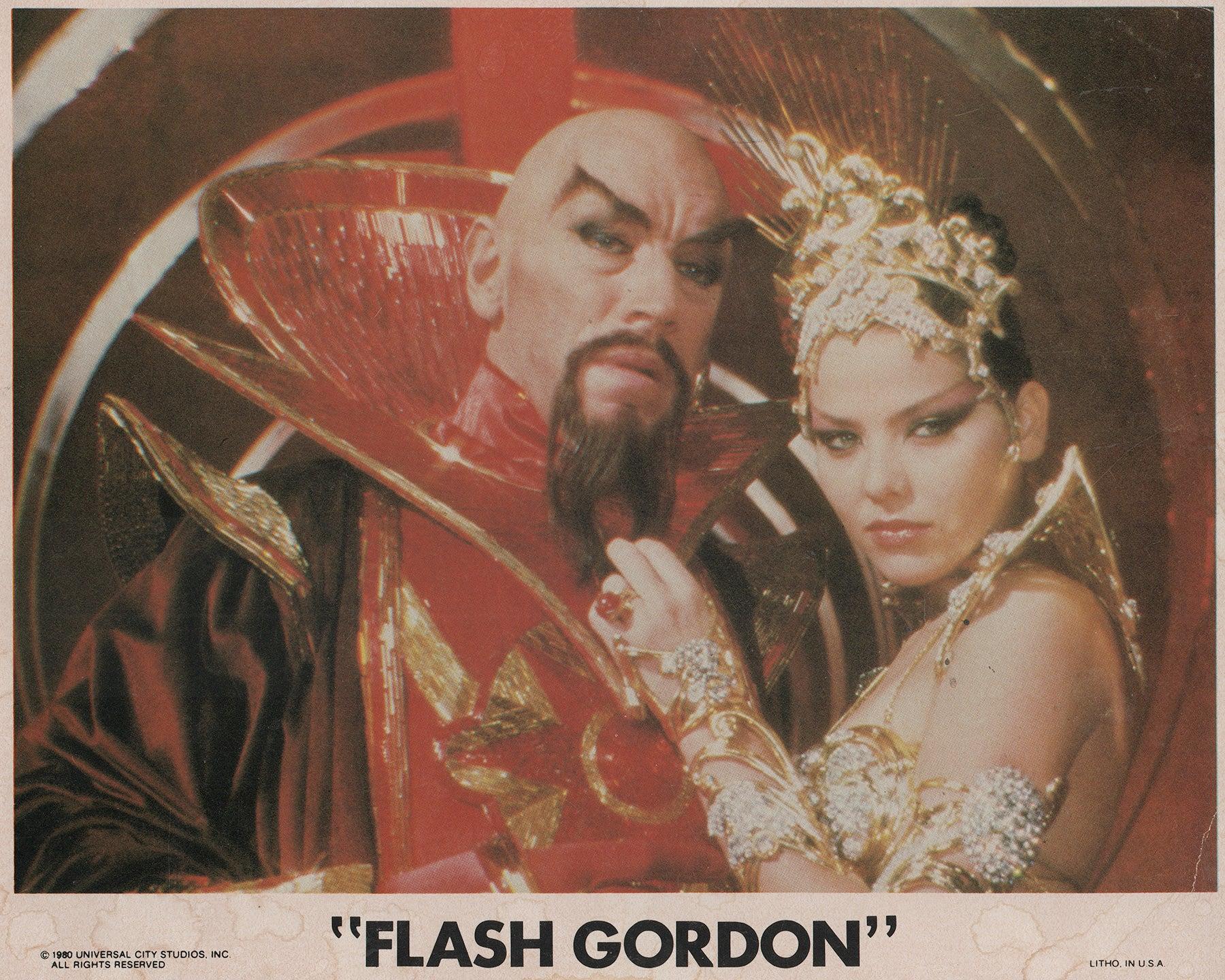 Flash Gordon 1980 Lobby Karte - Gerahmt (Papier) im Angebot