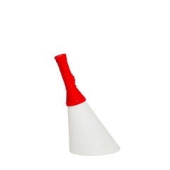 Flash Lamp with Rechargeable Led in Red Polyethylene by Studio Job