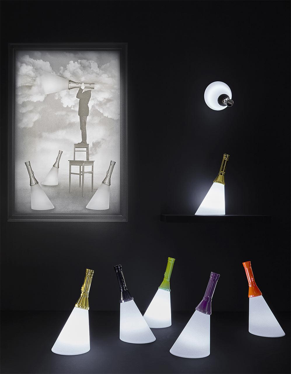 Flash Flash, lila Kordellose Lampe mit LED, entworfen von Studio Job (Italienisch) im Angebot