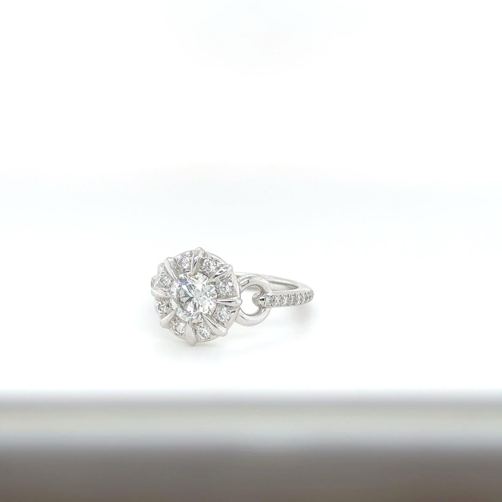 For Sale:  Flash Ring, White Gold, Diamond and Diamond Paved 4