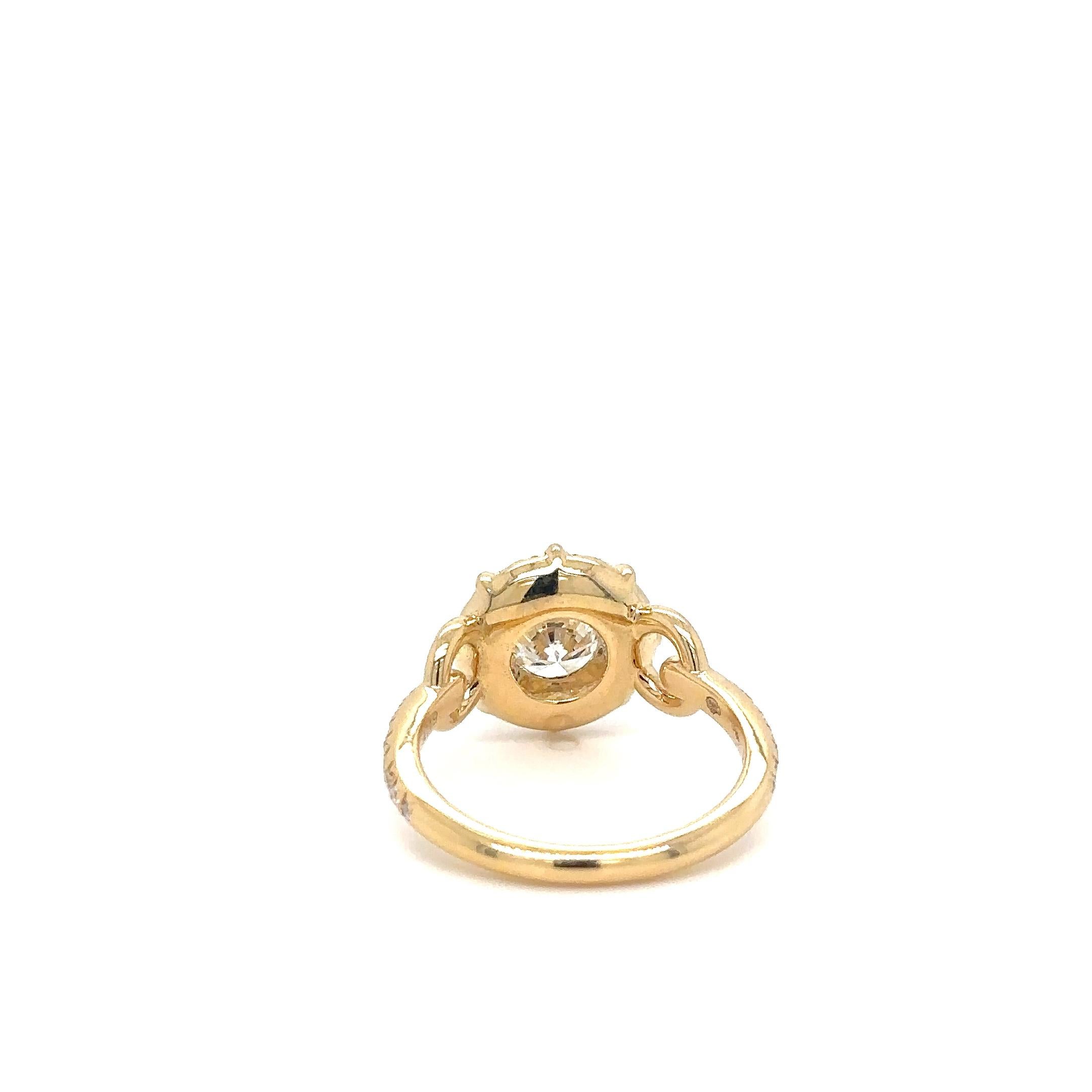 For Sale:  Flash Ring, Yellow Gold, Diamond and Diamond Paved 4