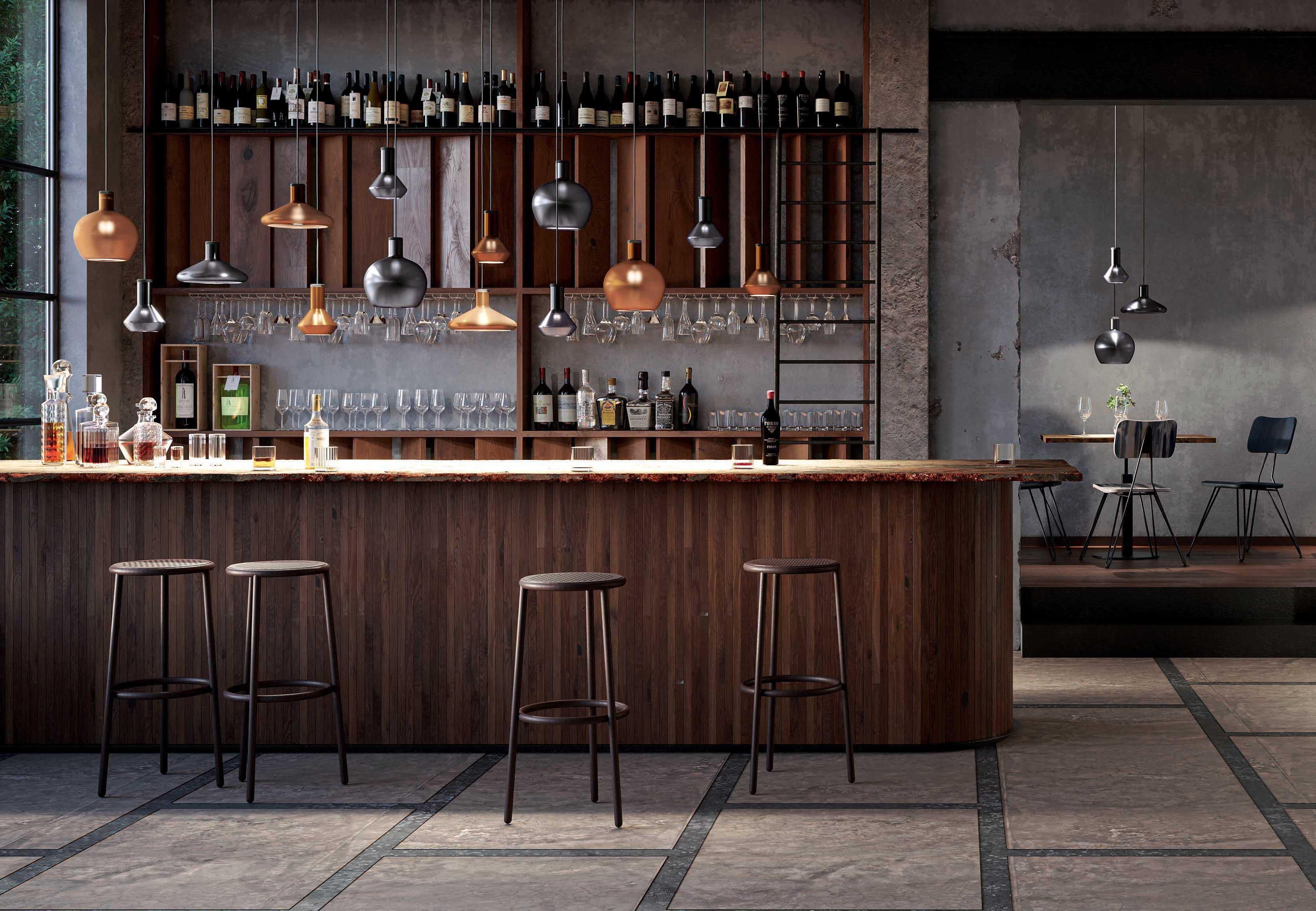 XXI secolo e contemporaneo FLASK B Lampada a sospensione in sabbia minerale di Diesel Living with Lodes in vendita