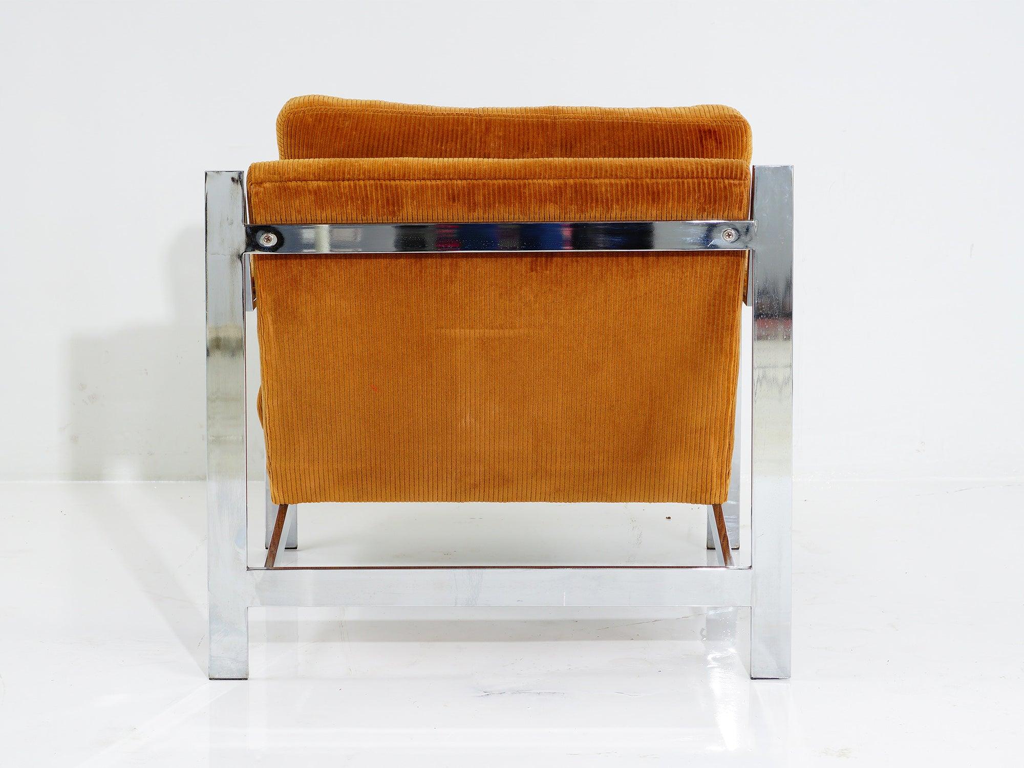 Mid-Century Modern Flat Bar Arm Chair by Cy Mann, 1970s