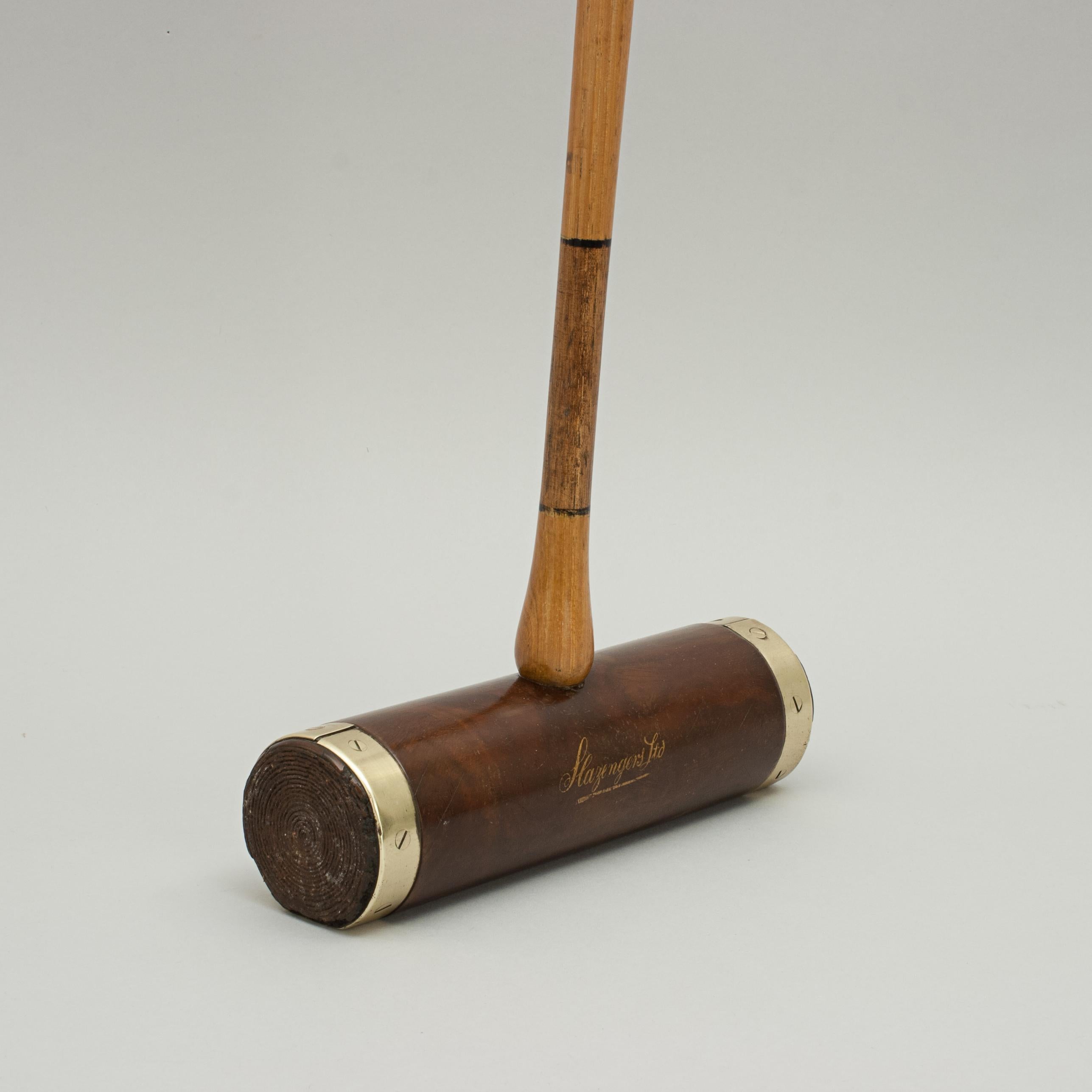 Flat Bottom Croquet Mallet In Good Condition In Oxfordshire, GB