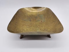 Flat Bowl, Brass, Karl Hagenauer Vienna, Austria