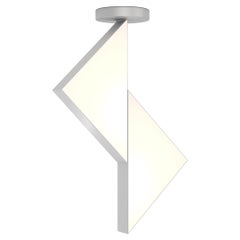 Flat Circle Triangle Nickel Ceiling Light II by Atelier Areti