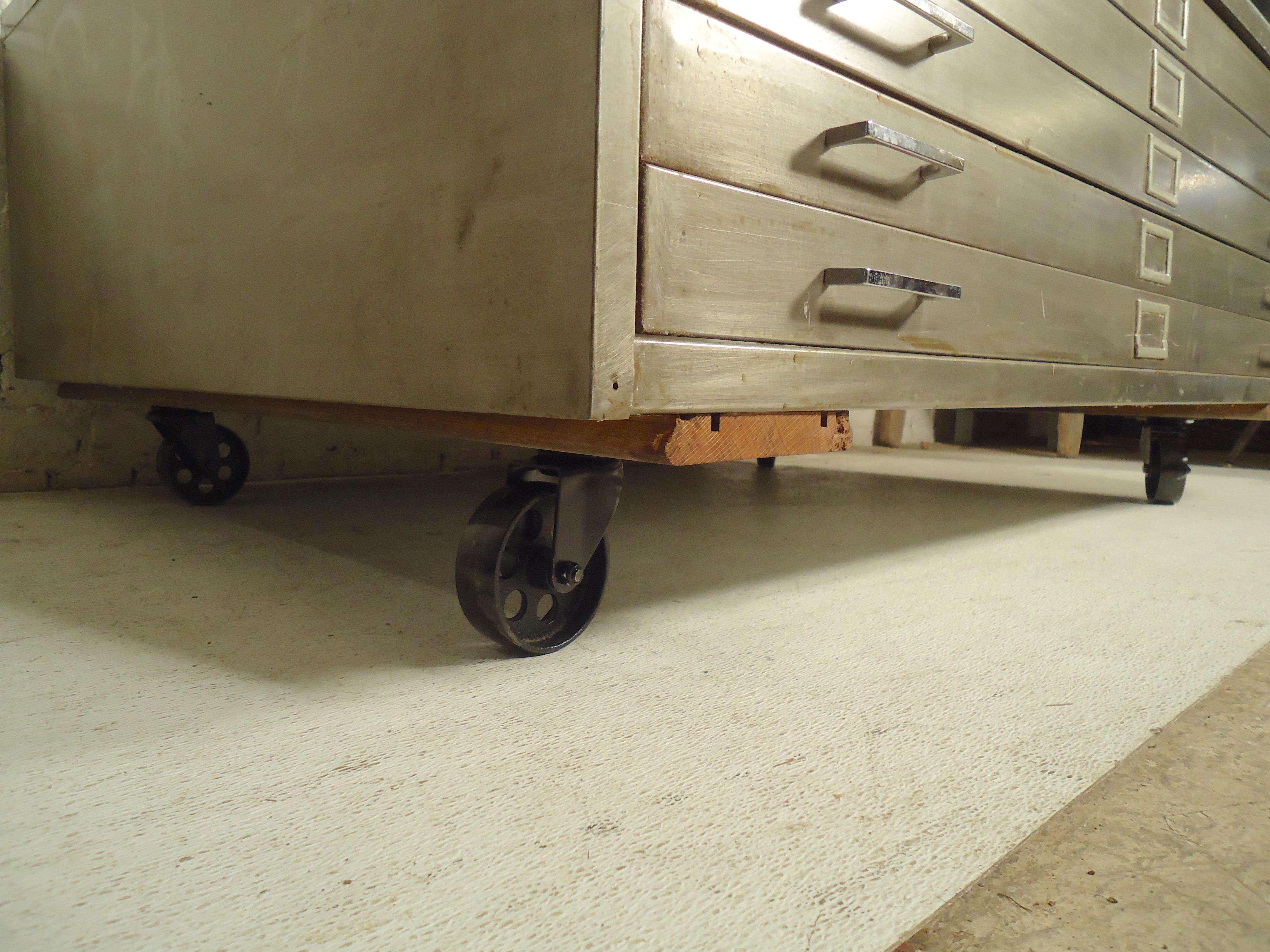 Industrial Flat File Coffee Table