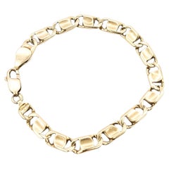 Flat Mariner Link Bracelet in 14k Yellow Gold