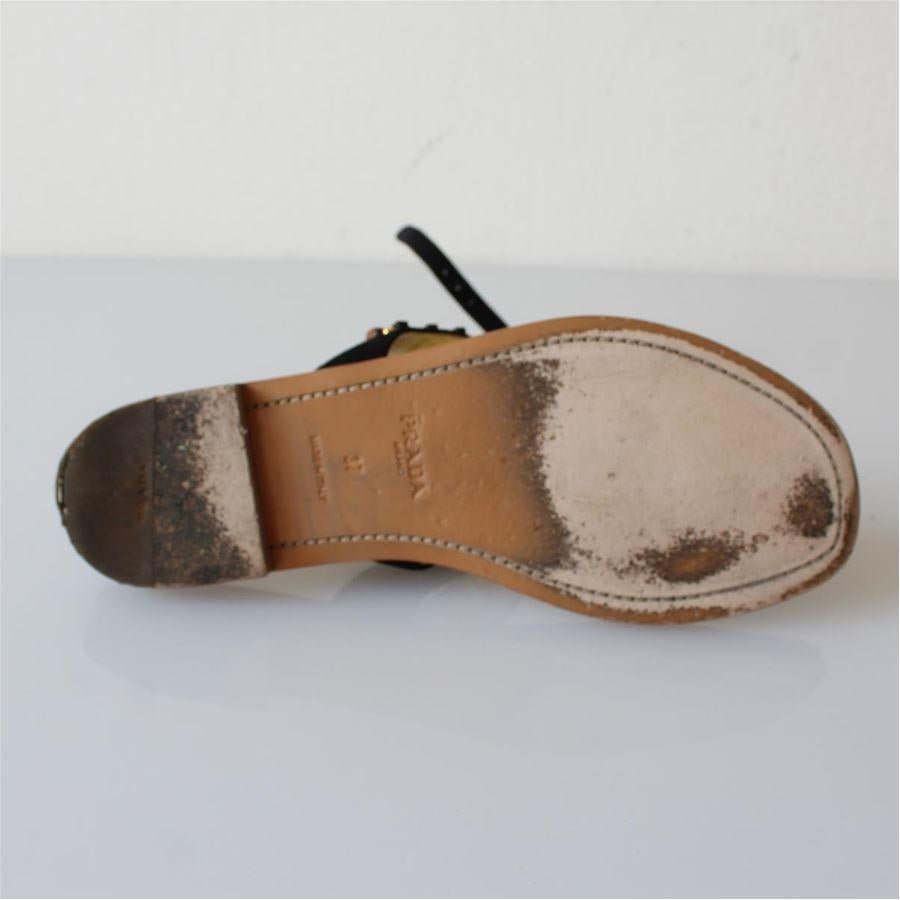 Prada Flat sandal size 37 In Excellent Condition For Sale In Gazzaniga (BG), IT