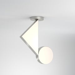 Plafonnier Flat Shapes en nickel par Atelier Areti