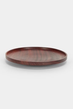 Flat Teak Bowl Hand-Turned Denmark, 1960s