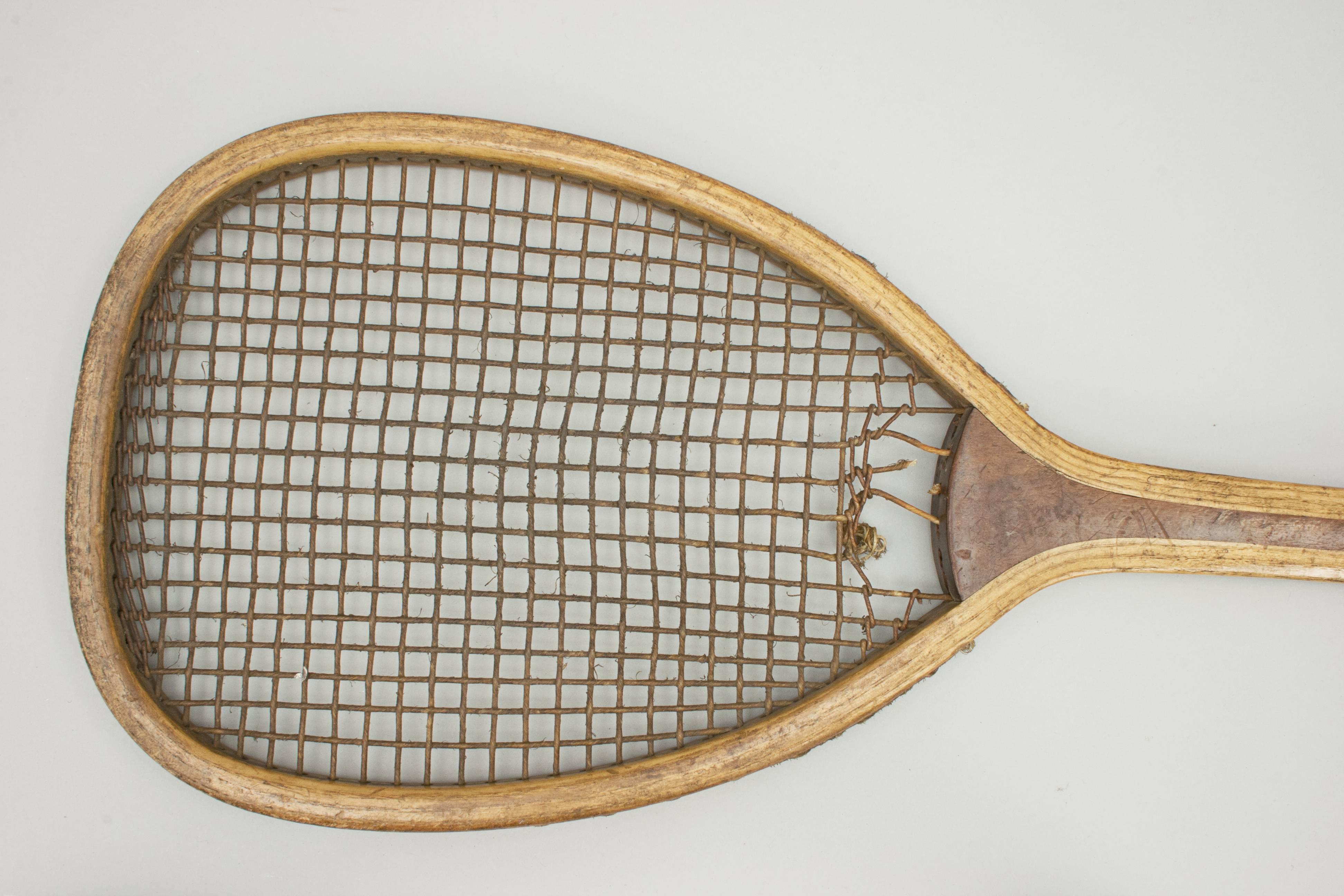 Flat Top Lawn Tennis Racket In Good Condition In Oxfordshire, GB