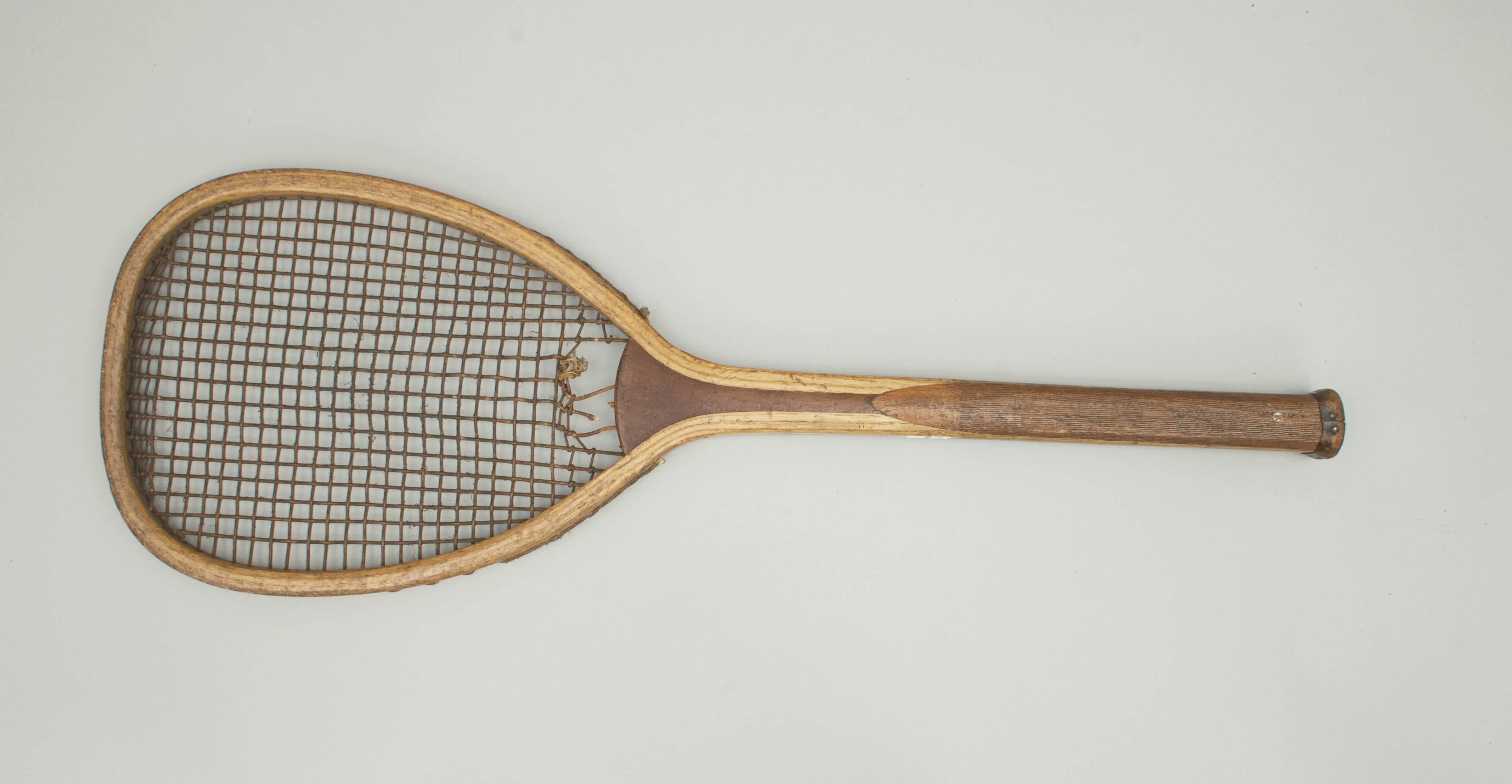 Flat Top Lawn Tennis Racket 1