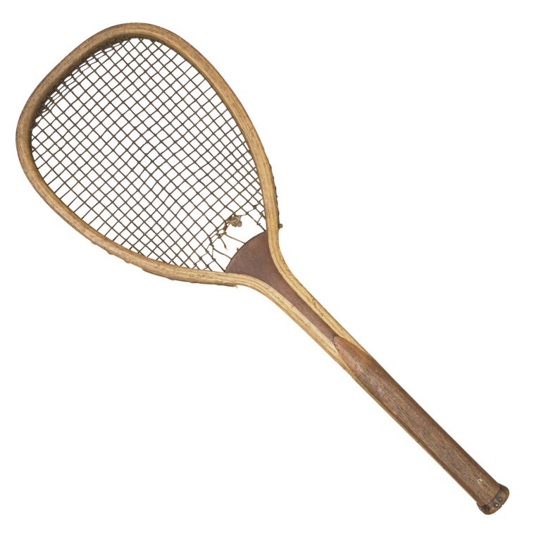 Flat Top Lawn Tennis Racket at 1stDibs