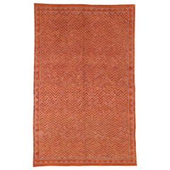 Tapis à tissage plat vers 1990 - 13794