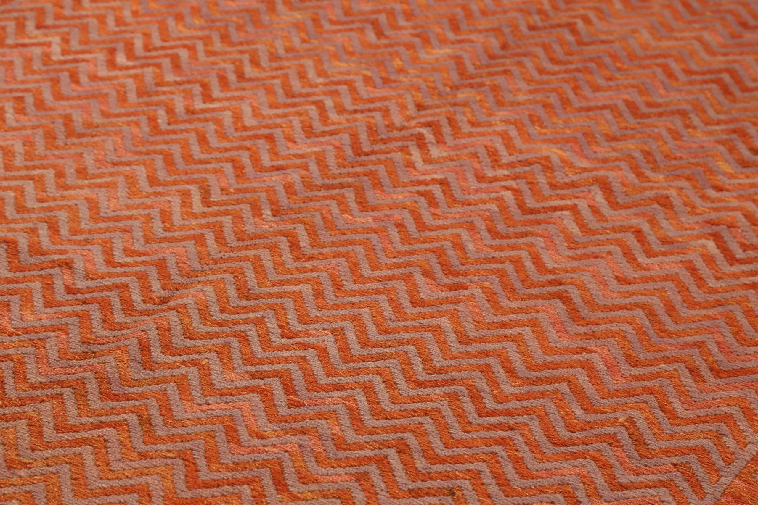 Flat Weave Area Rugs Circa 1990 - 13794 In Excellent Condition For Sale In Dallas, TX