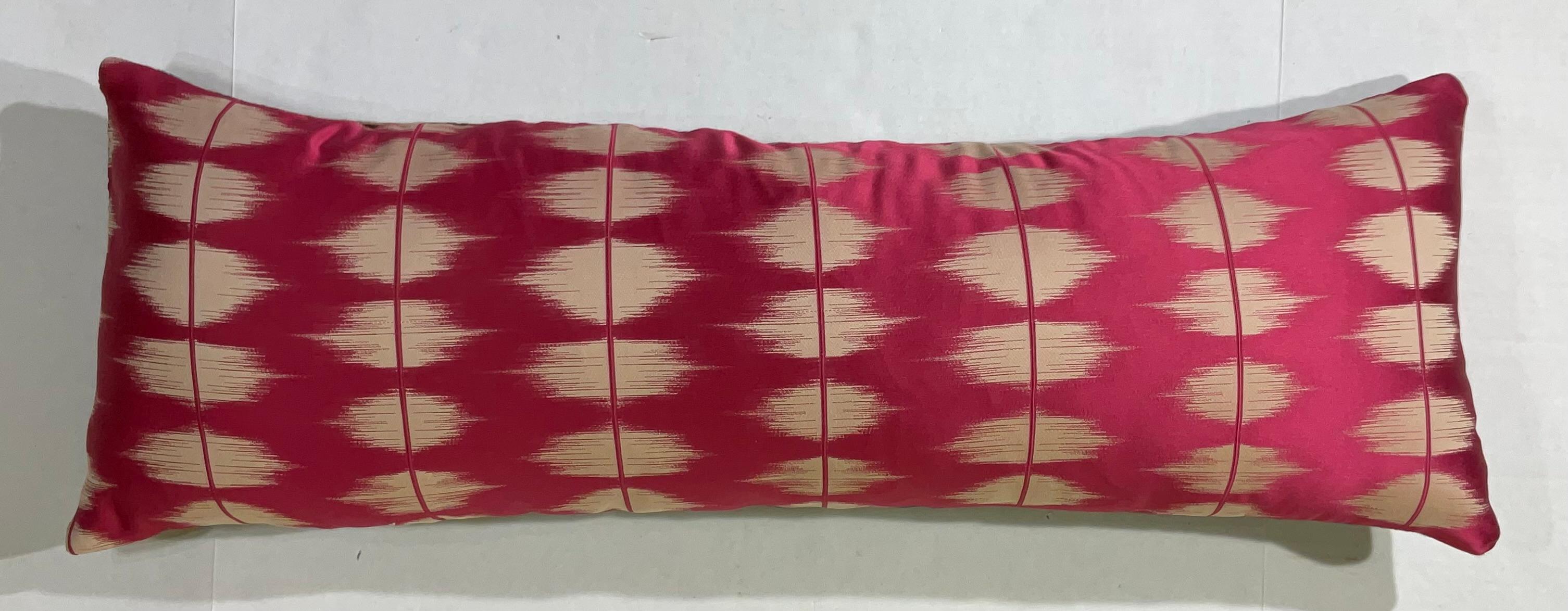 Flat-Weave Geometric Motif Kilim Rug Fragment Pillow For Sale 2
