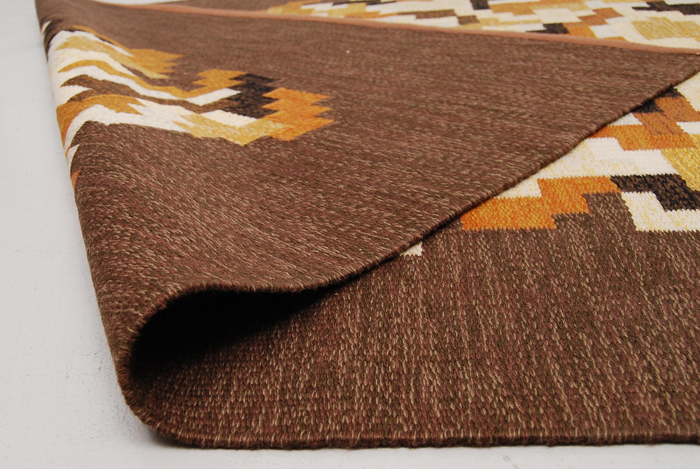 Swedish Flat-Weave Rölakan Carpet 