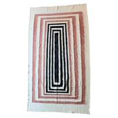 Flat Weave Rug, Handmade Moroccan Rug - 9x12ft