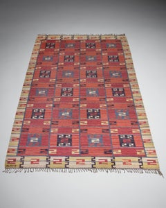Flat weave rug 'Röda Ess' designed by Märta Måås-Fjetterström, Sweden, 1934