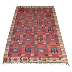 Flat weave rug 'Röda Ess' designed by Märta Måås-Fjetterström, Sweden, 1934