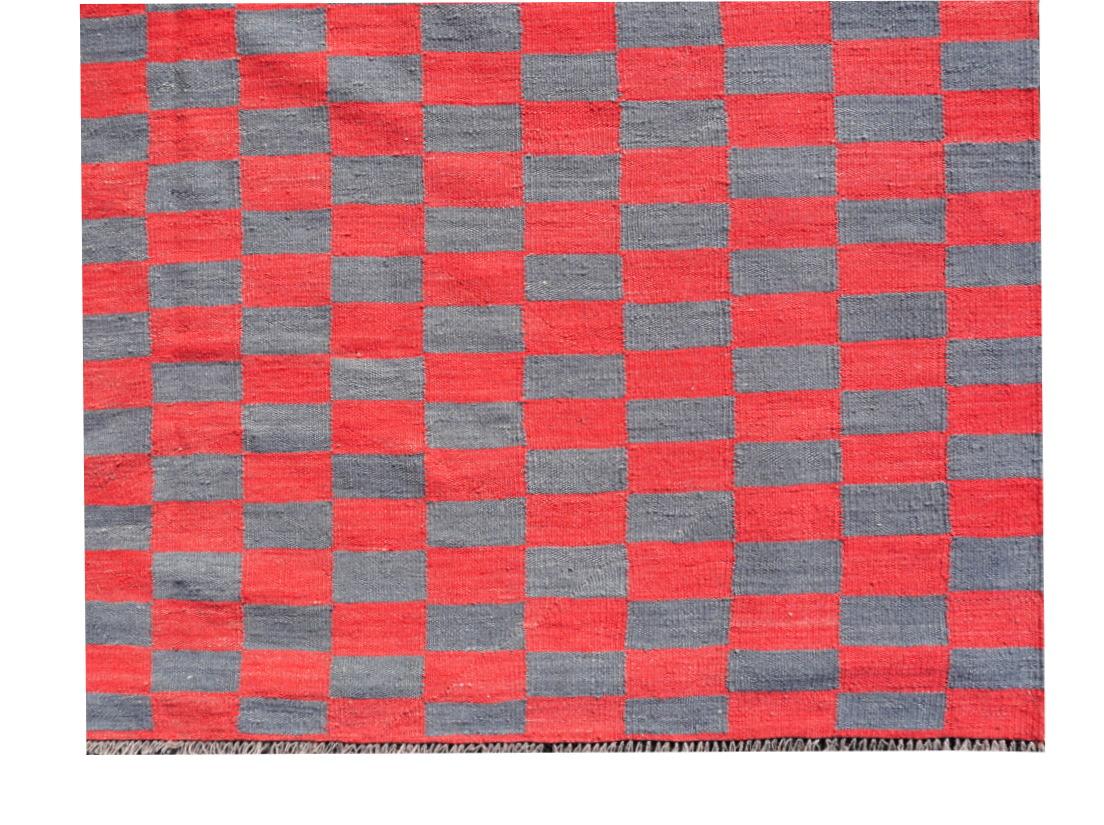 Flat-weave rug Swedish Scandinavian style Mazandaran Kilim 15x12 ft 440 x 370 cm In New Condition For Sale In Lohr, Bavaria, DE