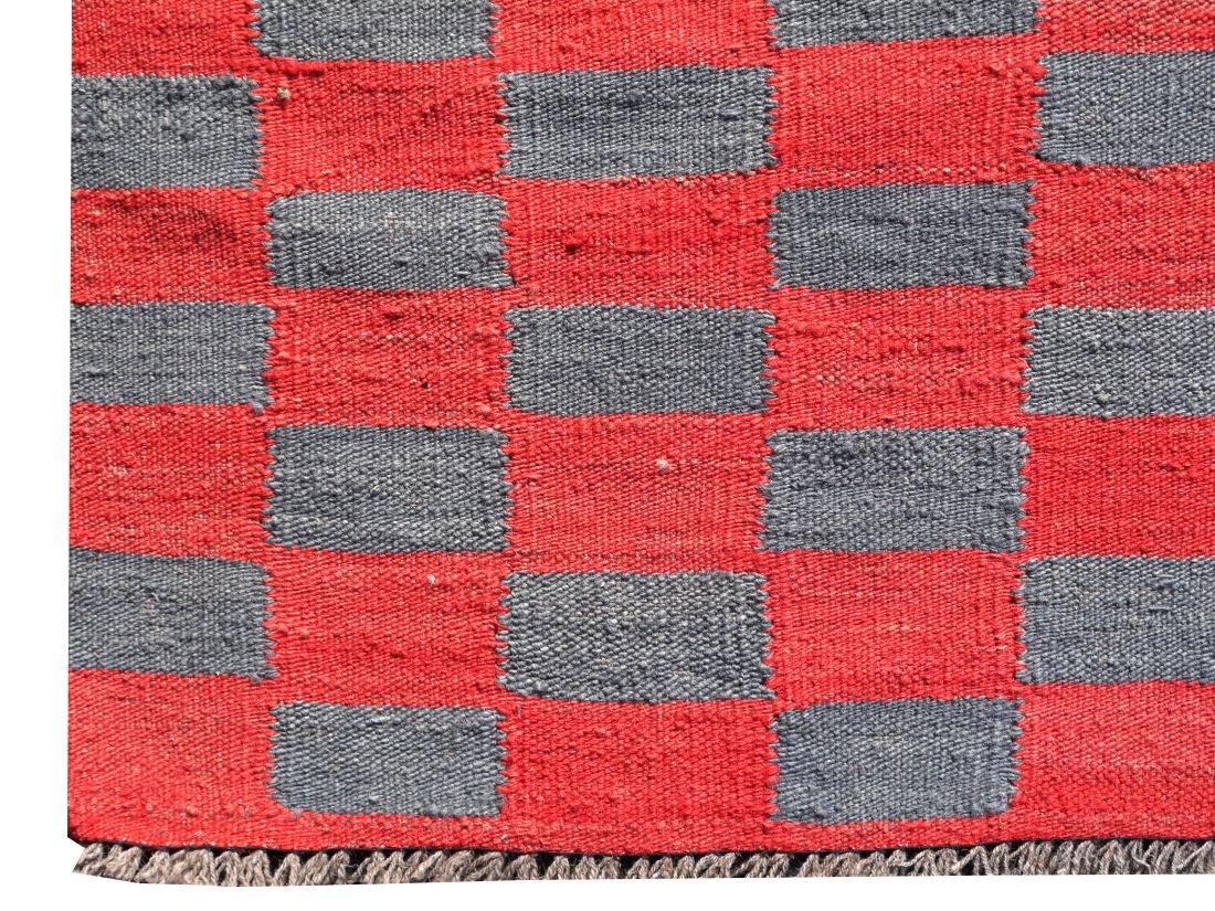 Wool Flat-weave rug Swedish Scandinavian style Mazandaran Kilim 15x12 ft 440 x 370 cm For Sale