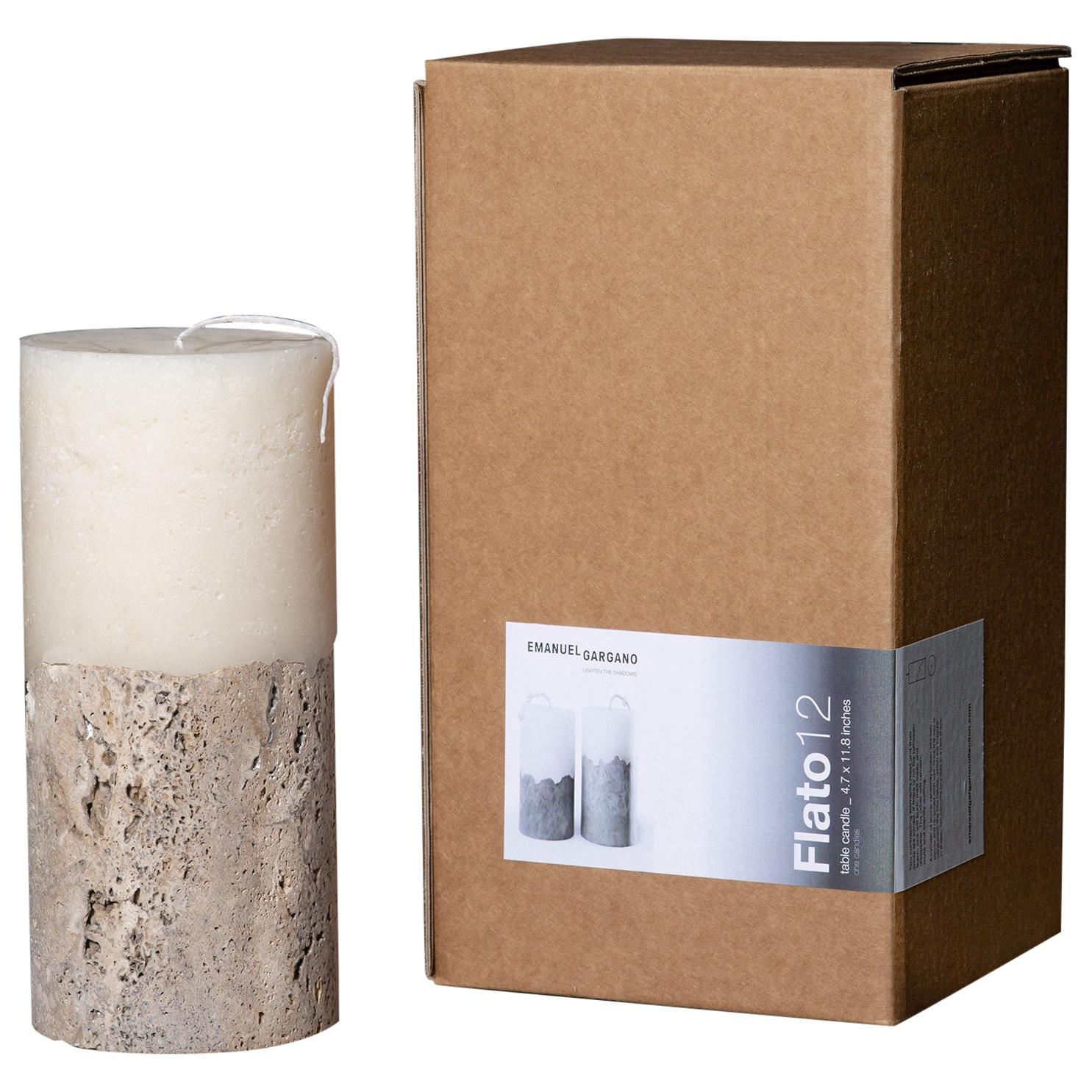 Flato Marble Candle For Sale
