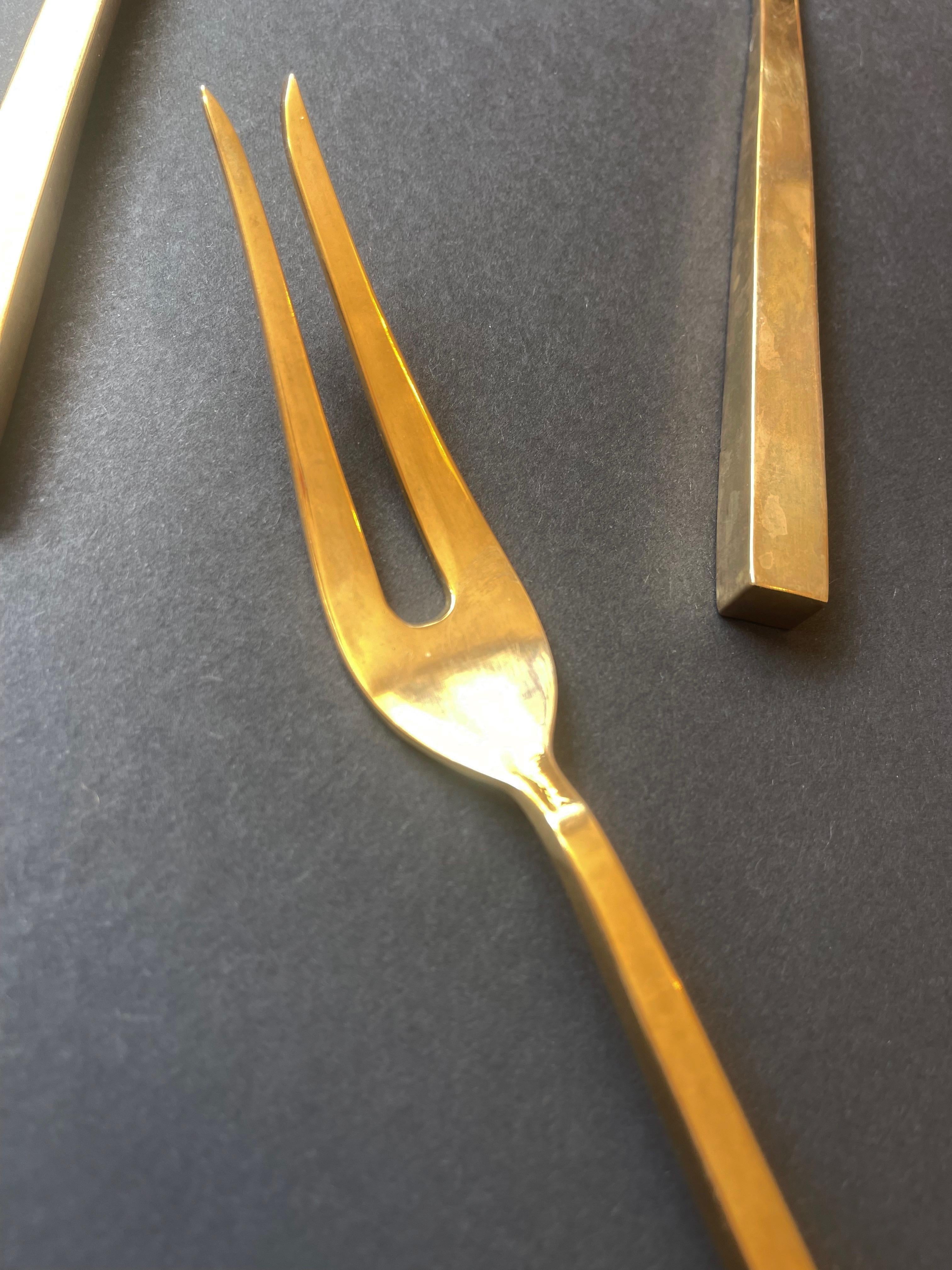 Flatware Bernadotte 'Scanline' 6 Person Cutlery Set, 39 Pieces, Mid-Century For Sale 3