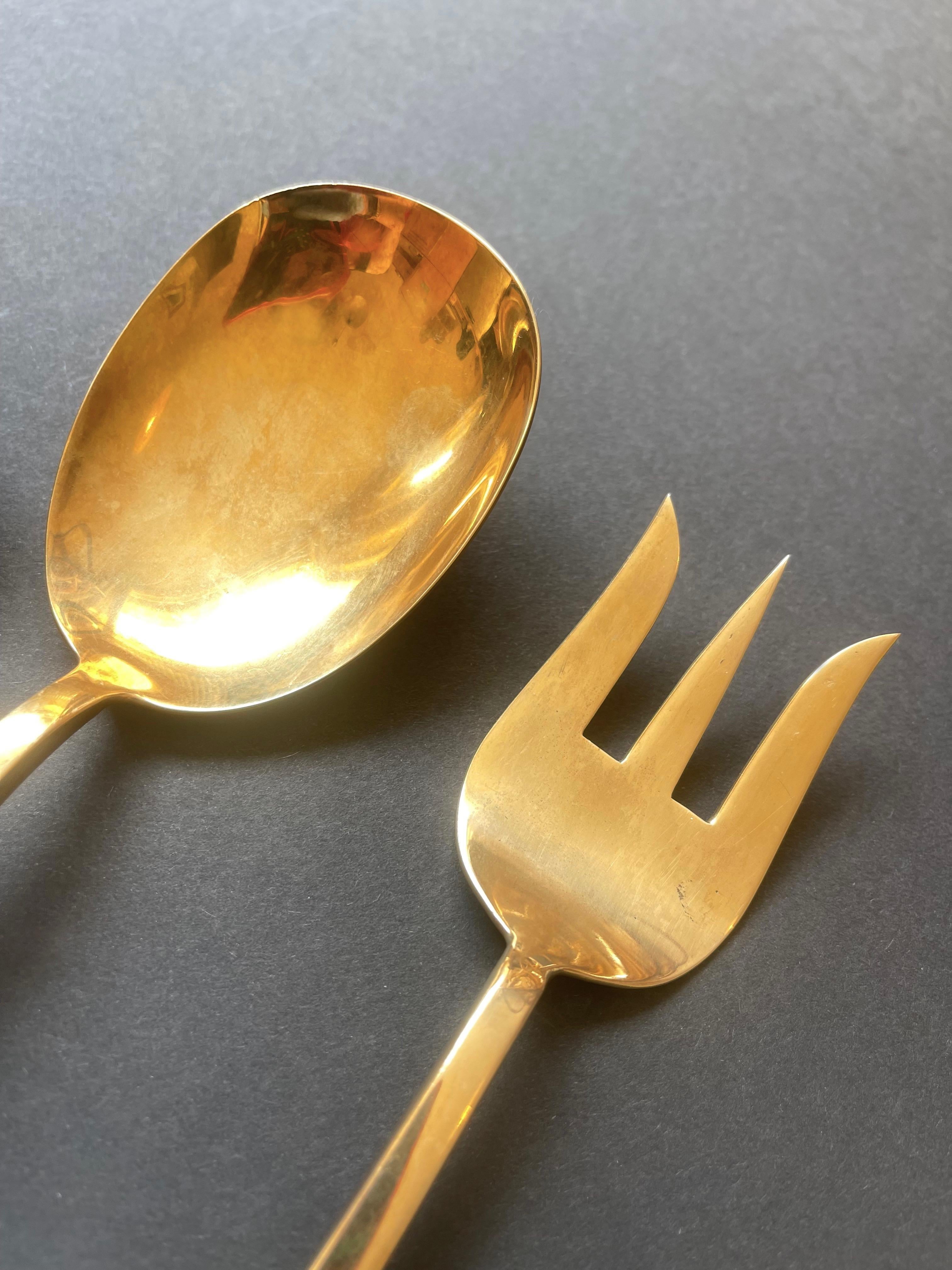 Flatware Bernadotte 'Scanline' 6 Person Cutlery Set, 39 Pieces, Mid-Century For Sale 1