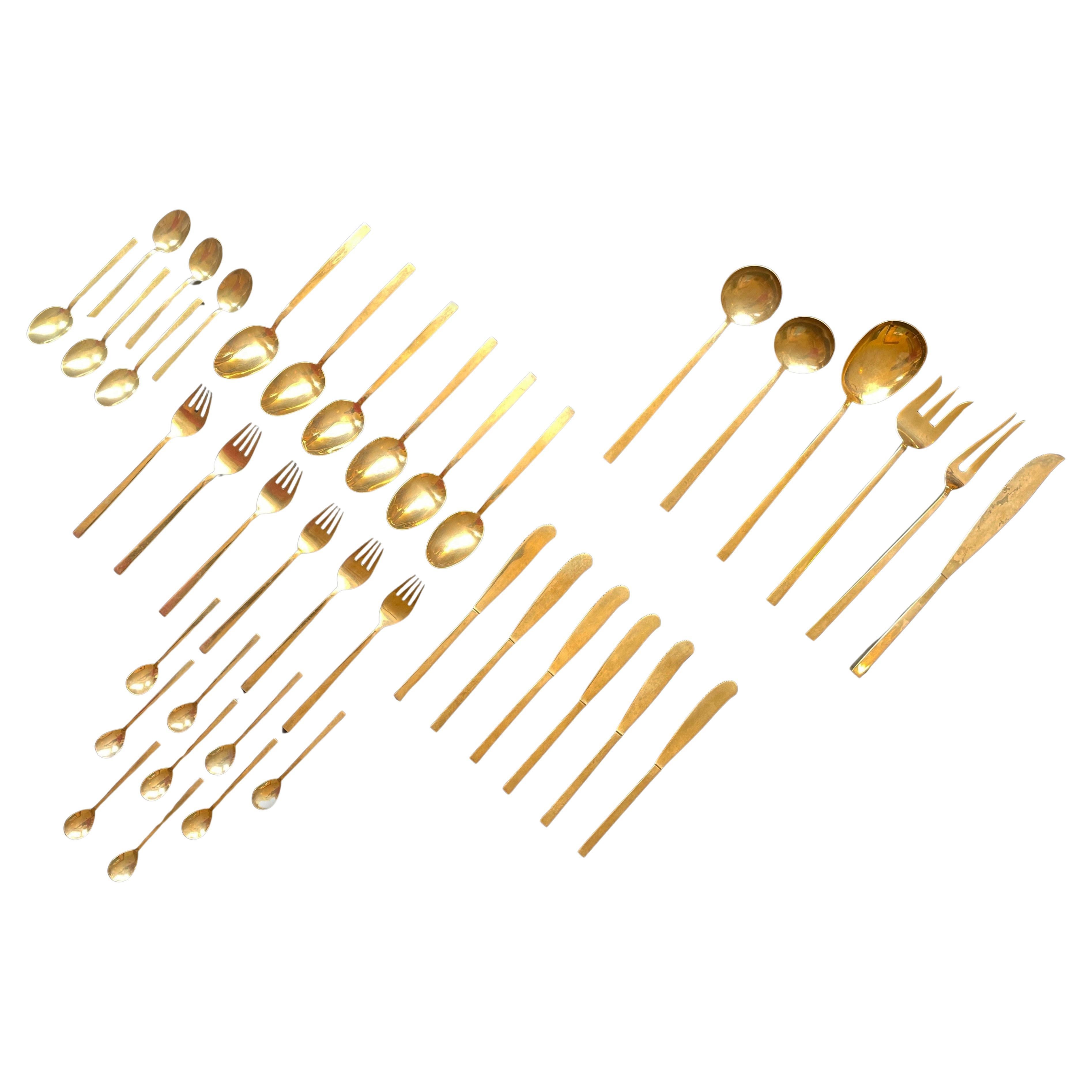 Flatware Bernadotte 'Scanline' 6 Person Cutlery Set, 39 Pieces, Mid-Century For Sale