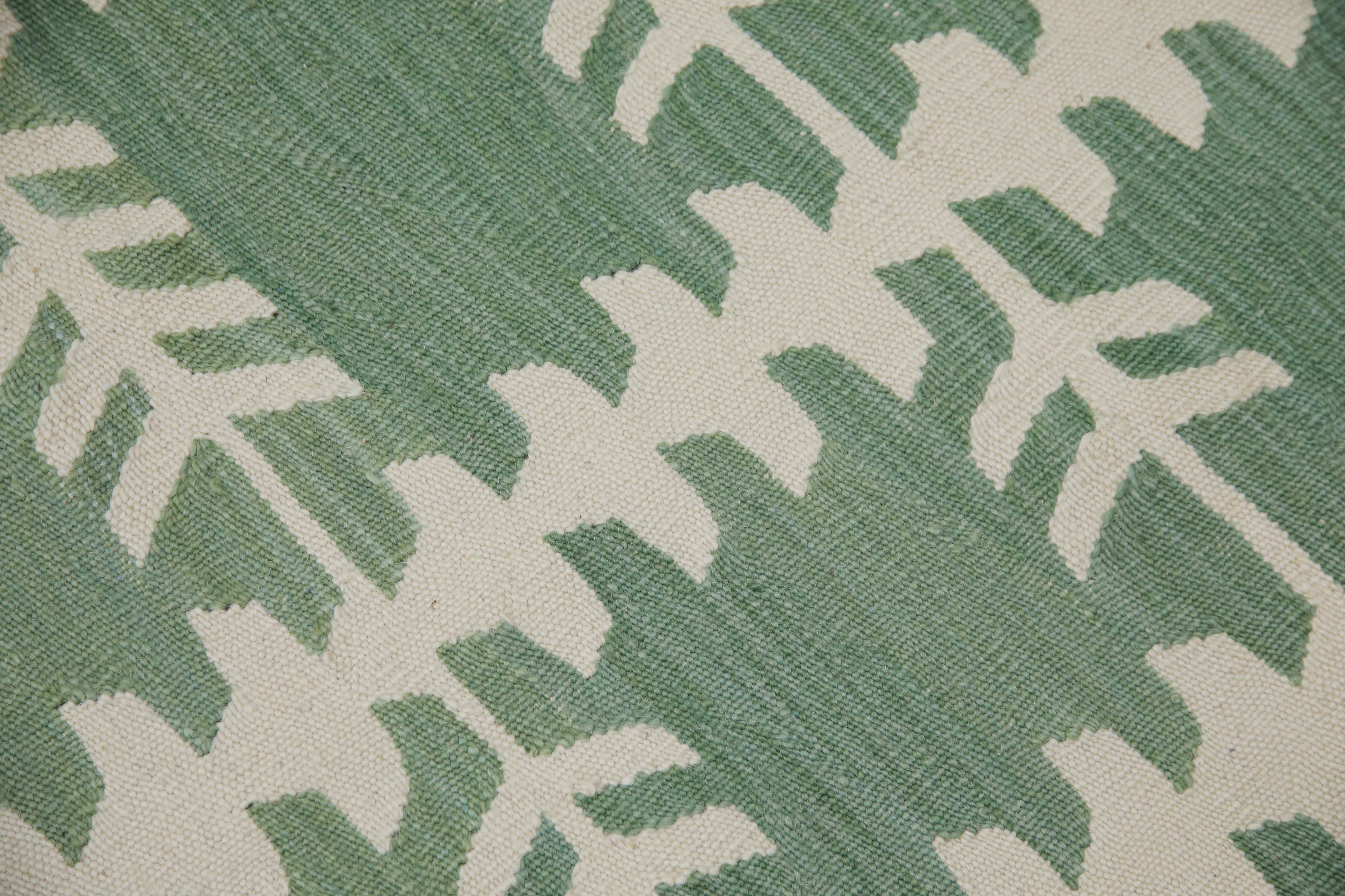 Hand-Woven  Flatweave Handmade Wool Rug 2'11