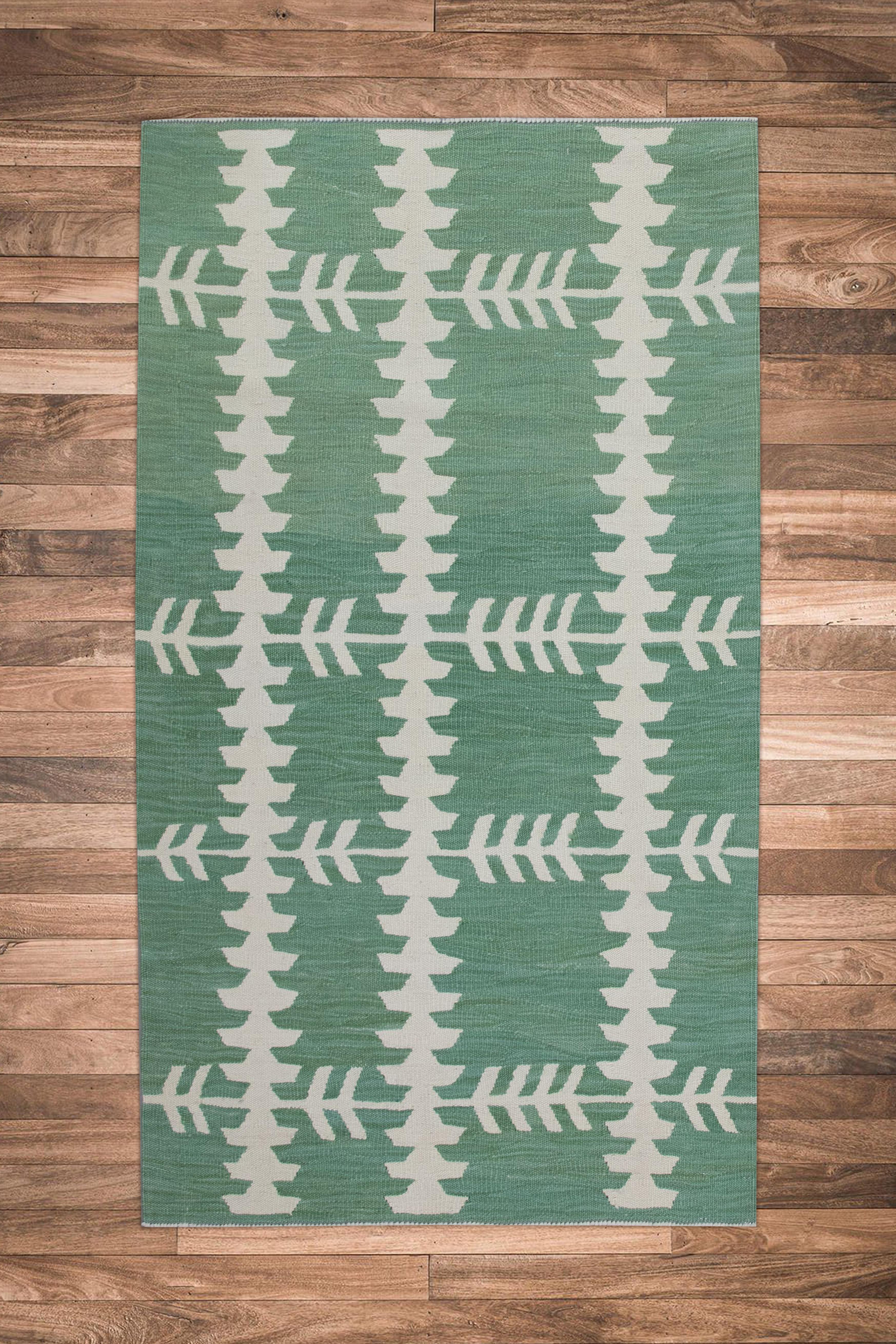 This exquisite Turkish flatweave kilim rug is a stunning masterpiece of traditional craftsmanship. Each rug is meticulously handwoven by skilled artisans using age-old techniques that have been passed down through generations. The intricate design