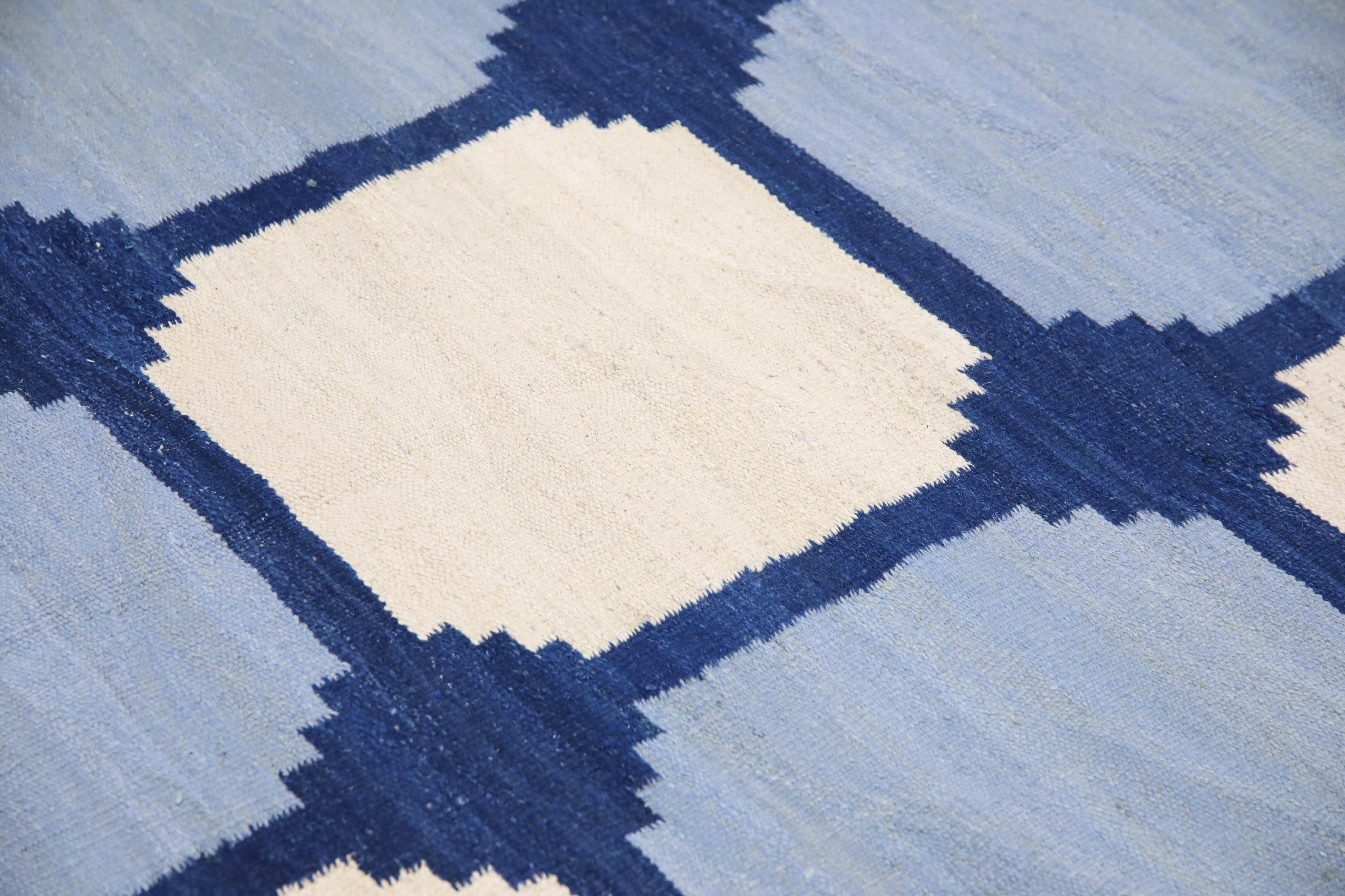  Flatweave Handmade Wool Rug 8'1