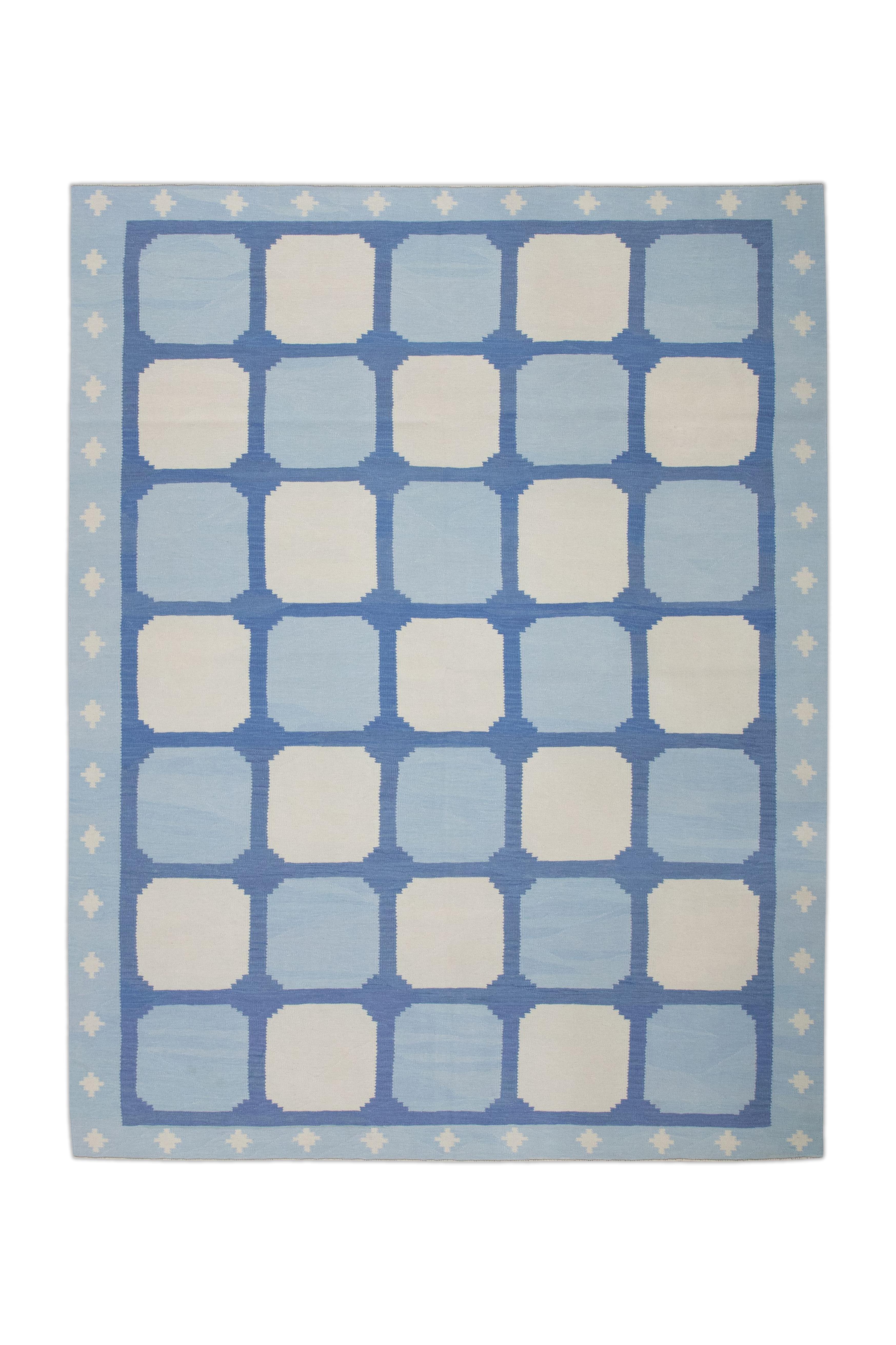 Flatweave Handmade Wool Rug 8'1" x 10'9"
