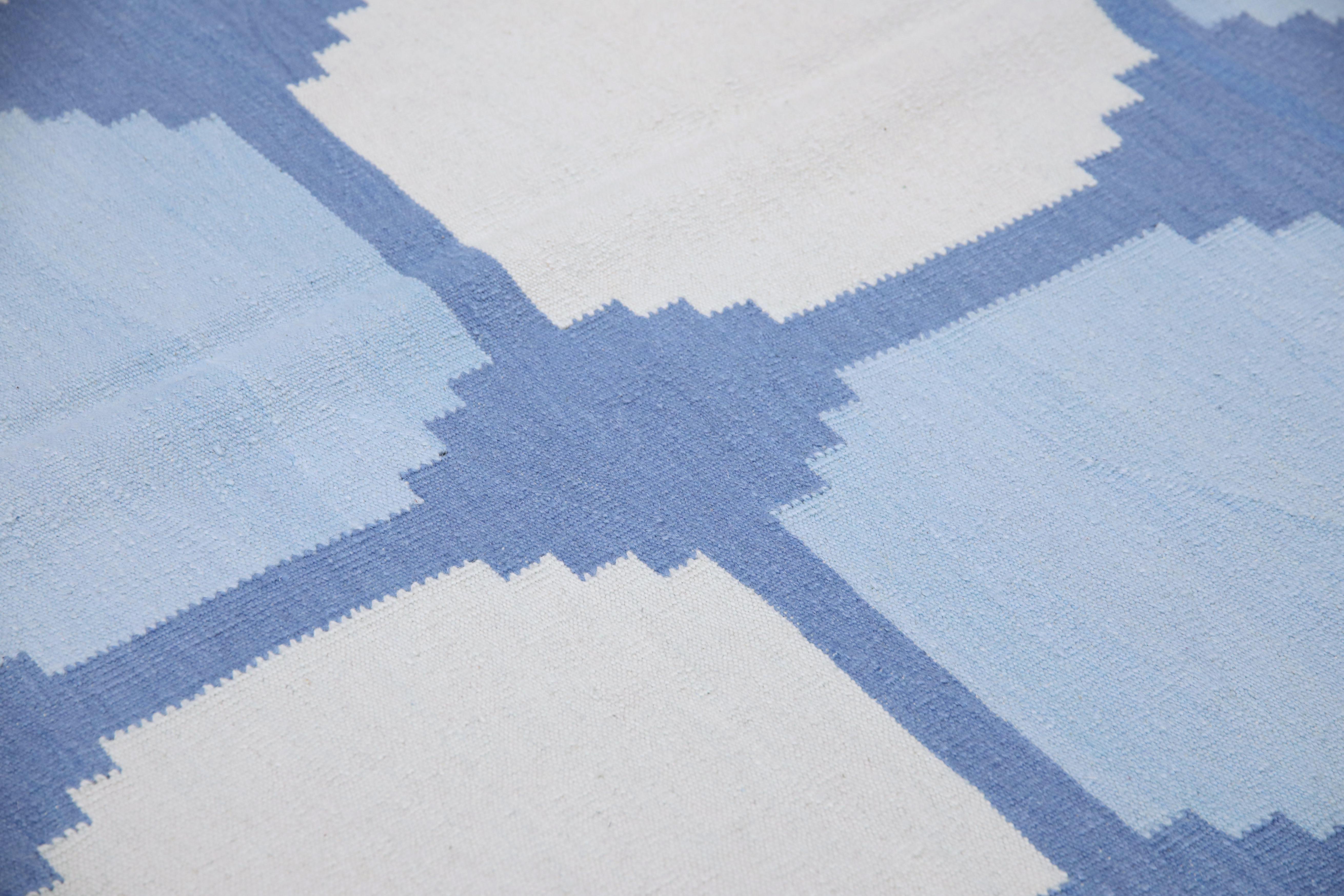 Flatweave Handmade Wool Rug 9'10