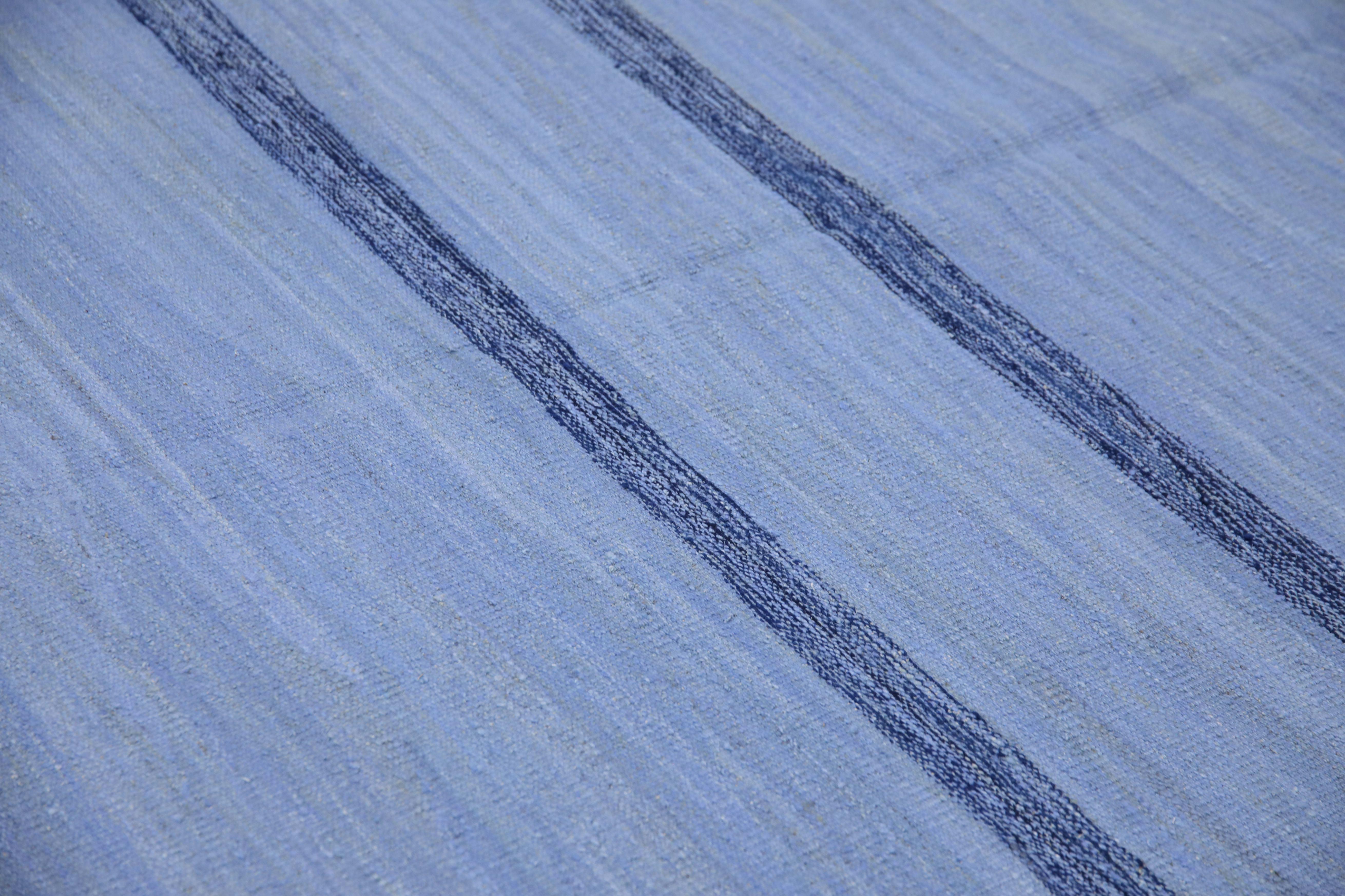  Flatweave Handmade Wool Rug 9'2