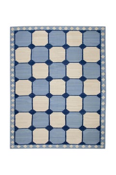  Flatweave Handmade Wool Rug 9'5" x 12'1"