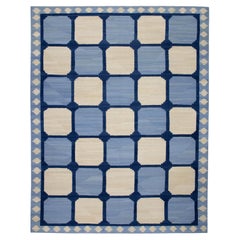  Flatweave Handmade Wool Rug 9'7" x 12'3"