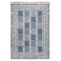 Tappeto "Cresta" di Doris Leslie Blau, in tessuto a trama piatta, con motivo a righe geometriche moderne, colore grigio ardesia
