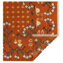 Flatweave Rug - Spring Garden in Tomato by Jessica Helgerson